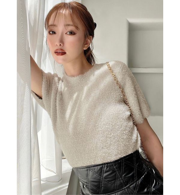 RESEXXY「ミニシャギーラメニットトップス」|ニット・セーター|