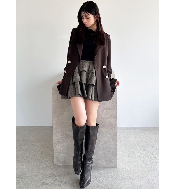 RESEXXY「ヘムバルーンフリルミニスカート」|スカート|