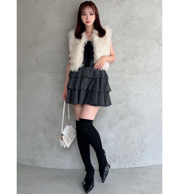 RESEXXY「ヘムバルーンフリルミニスカート」|スカート|