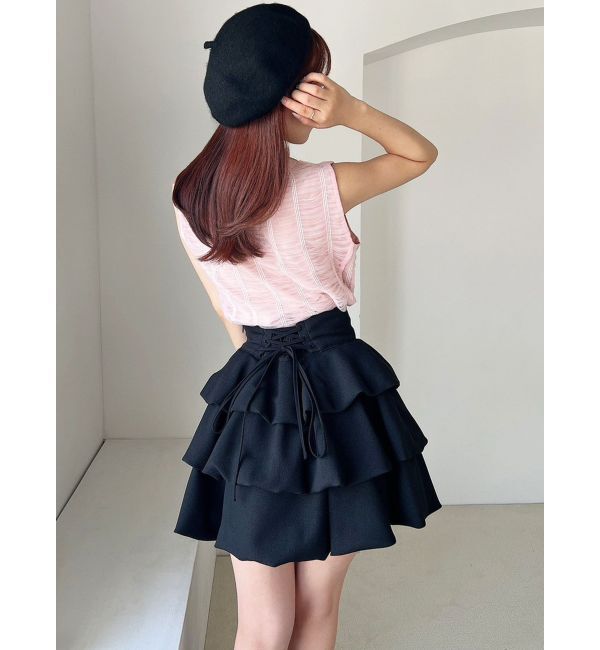 RESEXXY「ヘムバルーンフリルミニスカート」|スカート|