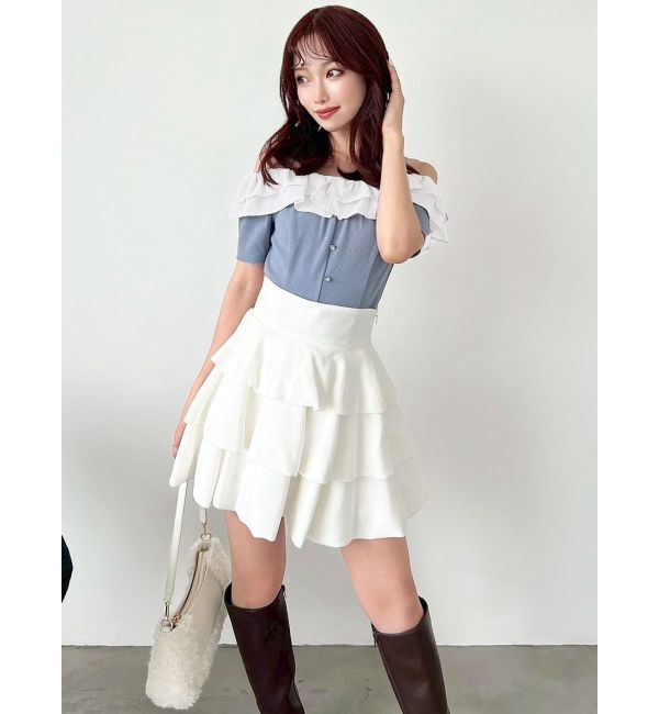 RESEXXY「ヘムバルーンフリルミニスカート」|スカート|