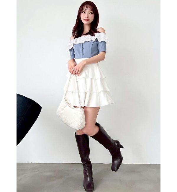 RESEXXY「ヘムバルーンフリルミニスカート」|スカート|