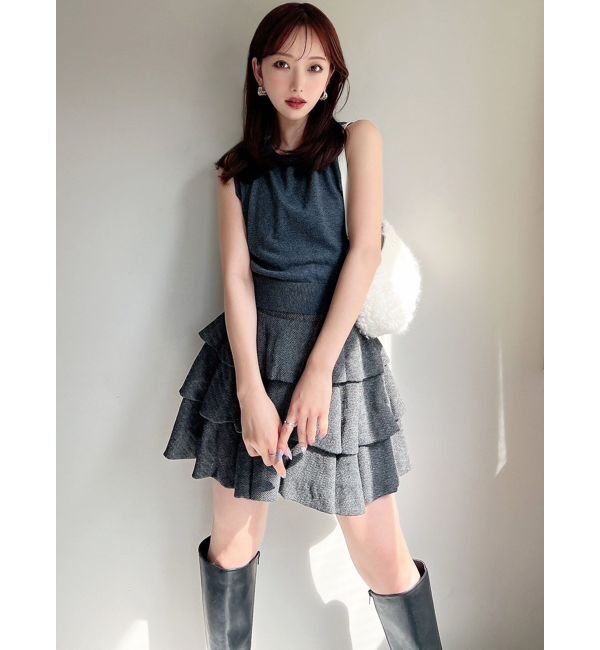 RESEXXY「ヘムバルーンフリルミニスカート」|スカート|