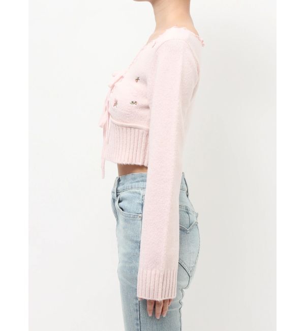 RESEXXY「フラワーエンブロイダリーニットトップス」|ニット・セーター|