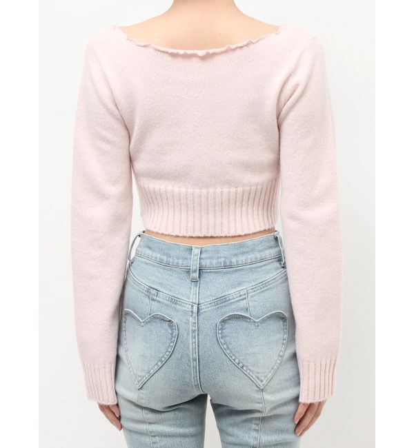 RESEXXY「フラワーエンブロイダリーニットトップス」|ニット・セーター|