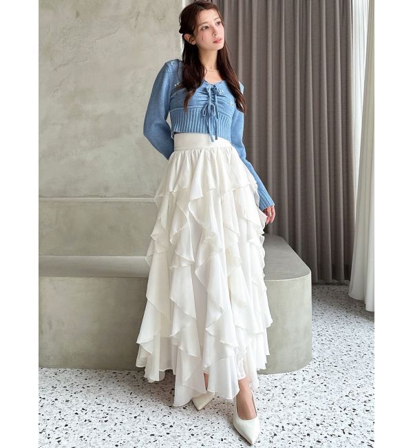 RESEXXY「フラワーエンブロイダリーニットトップス」|ニット・セーター|