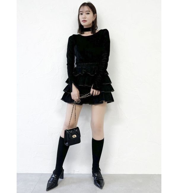 dazzlin「バリエシアーカットトップス」|Tシャツ・カットソー|