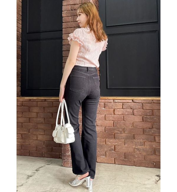 dazzlin「シュリンクフラワーフリルシャツ」|シャツ・ブラウス|