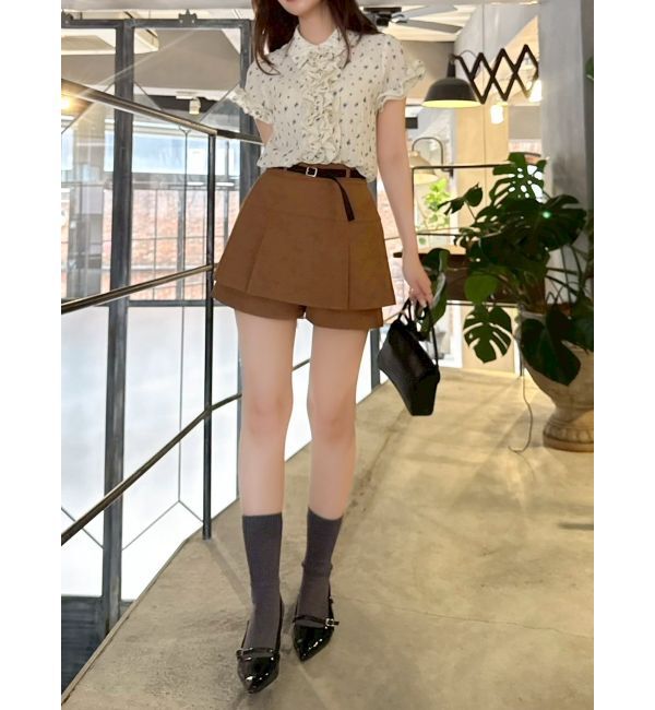 dazzlin「シュリンクフラワーフリルシャツ」|シャツ・ブラウス|