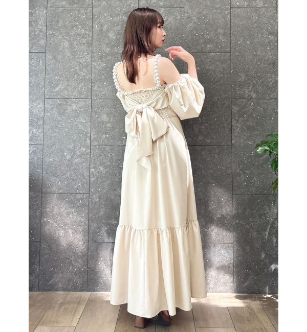 dazzlin「【吉田朱里】パール2wayボリュームワンピース」|ワンピース|