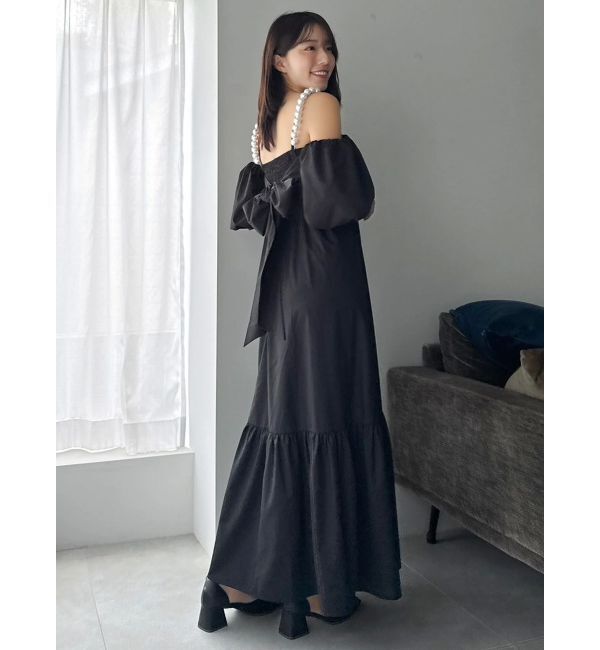 dazzlin「【吉田朱里】パール2wayボリュームワンピース」|ワンピース|