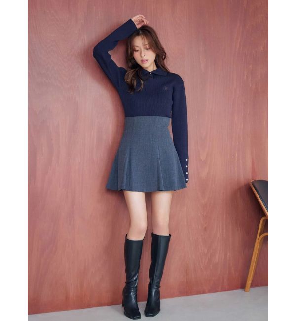 MERCURYDUO「U.S. POLO ASSN.別注 リブハイネックニット」|ニット・セーター|