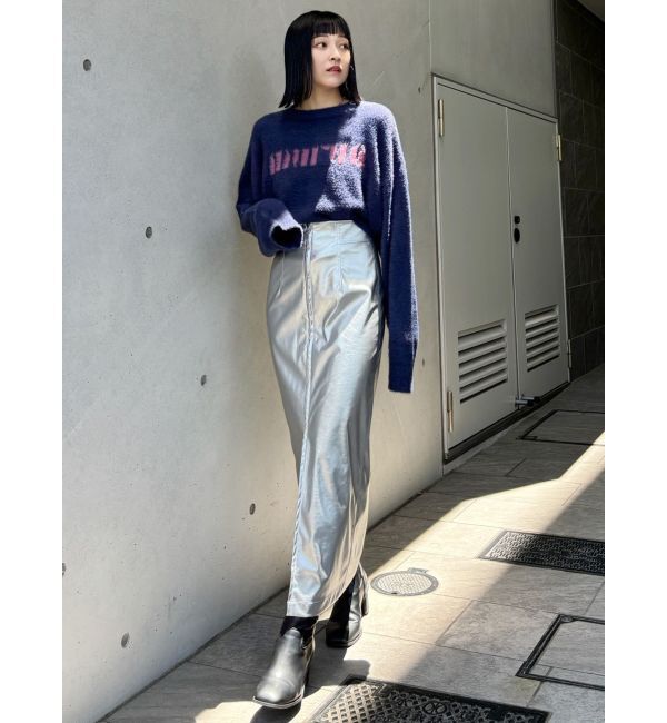 MURUA「ラウンドロゴシャギーニット」|ニット・セーター|