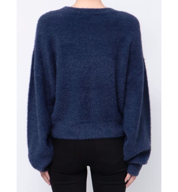 MURUA「ラウンドロゴシャギーニット」|ニット・セーター|