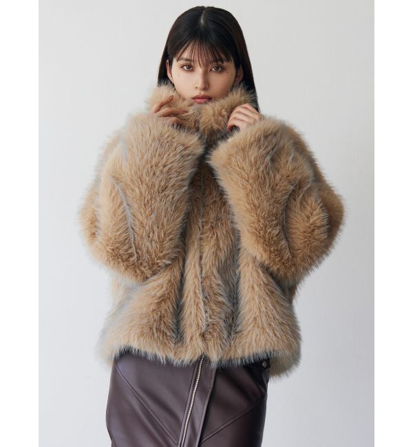 MURUA「MIXフェイクファーブルゾン」|ブルゾン・スタジャン|