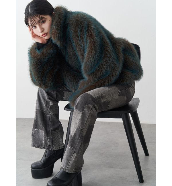 MURUA「MIXフェイクファーブルゾン」|ブルゾン・スタジャン|