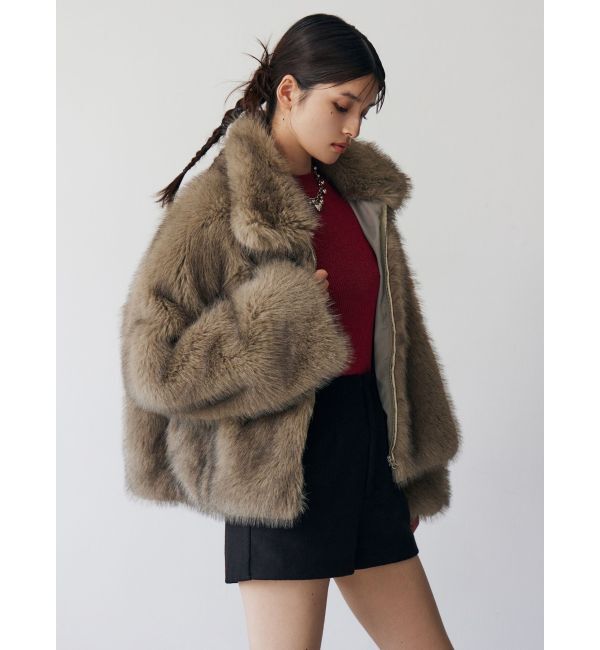 MURUA「MIXフェイクファーブルゾン」|ブルゾン・スタジャン|