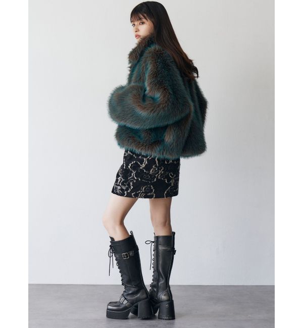 MURUA「MIXフェイクファーブルゾン」|ブルゾン・スタジャン|