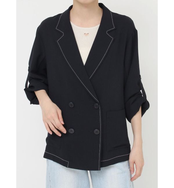 LAGUNAMOON「【追加生産】ロールアップジャケット」|テーラードジャケット|