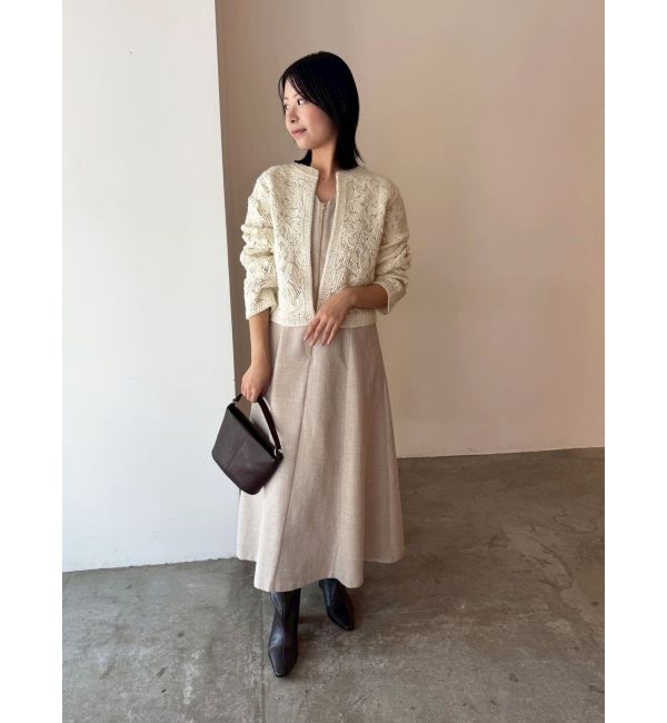 LAGUNAMOON「【WEB限定カラーあり】コードエンブロイダリーニットカーデ」|カーディガン|