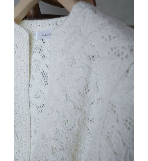 LAGUNAMOON「【WEB限定カラーあり】コードエンブロイダリーニットカーデ」|カーディガン|