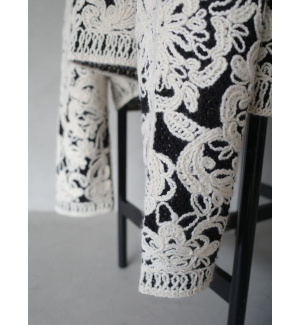 LAGUNAMOON「【WEB限定カラーあり】コードエンブロイダリーニットカーデ」|カーディガン|ライトミックス