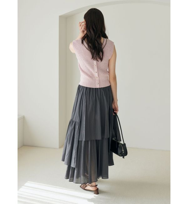 LAGUNAMOON「2WAYメランジベストニットプルオーバー」|ニット・セーター|