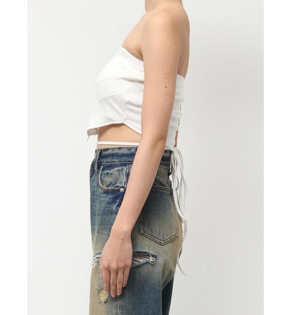 EVRIS「ハートモチーフコルセットトップス」|チューブトップ|