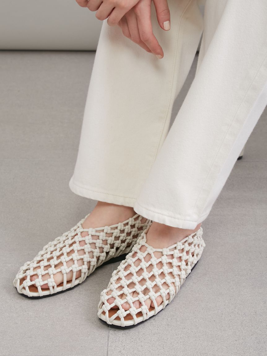 Mila Owen「メッシュバレエ」|パンプス|