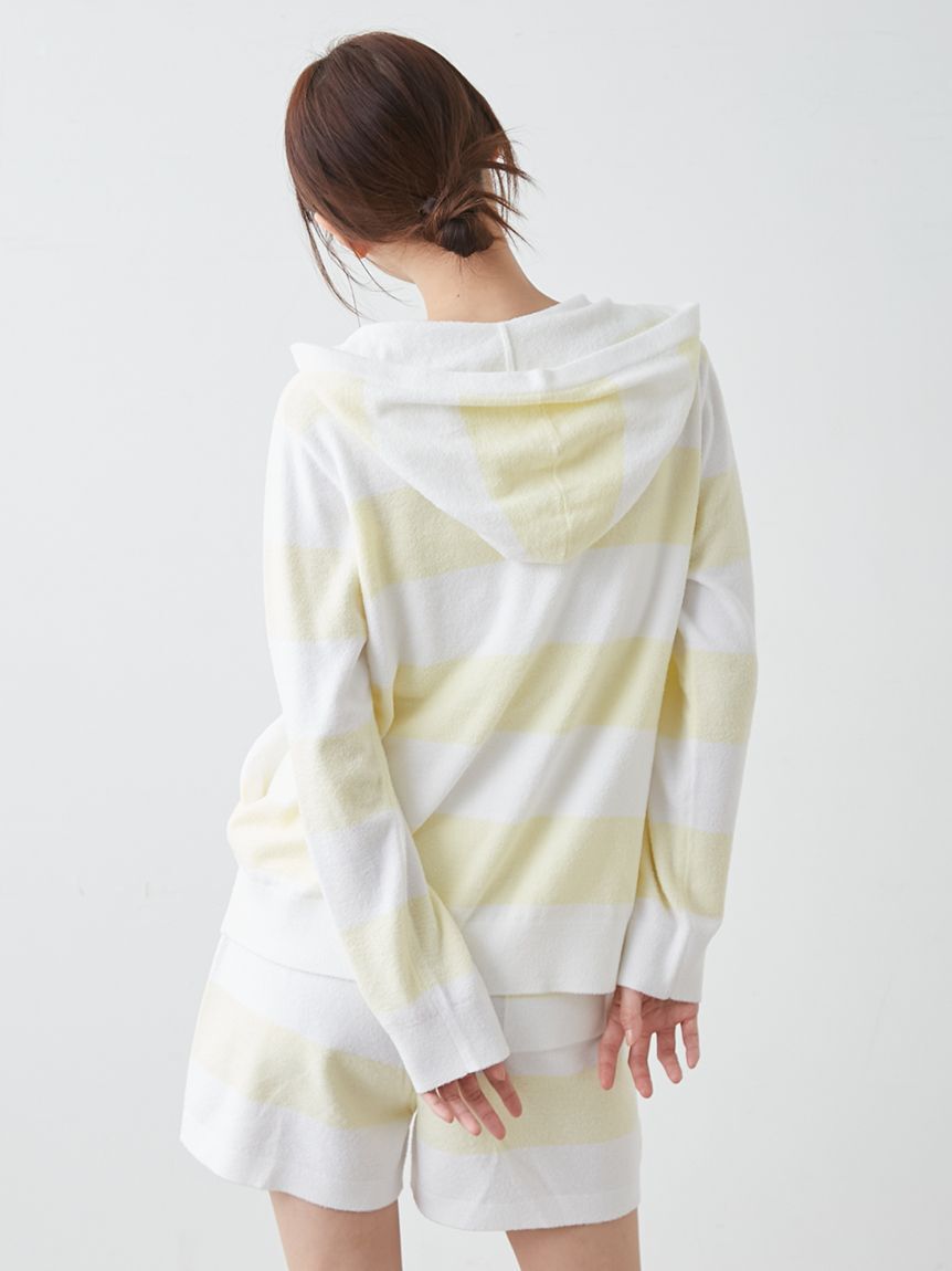 gelato pique「スムーズィーlite2ボーダーパーカ」|ルームウェア|