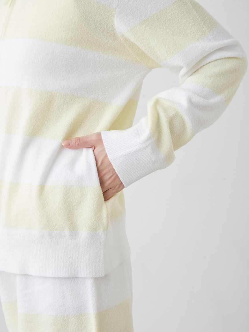 gelato pique「スムーズィーlite2ボーダーパーカ」|ルームウェア|