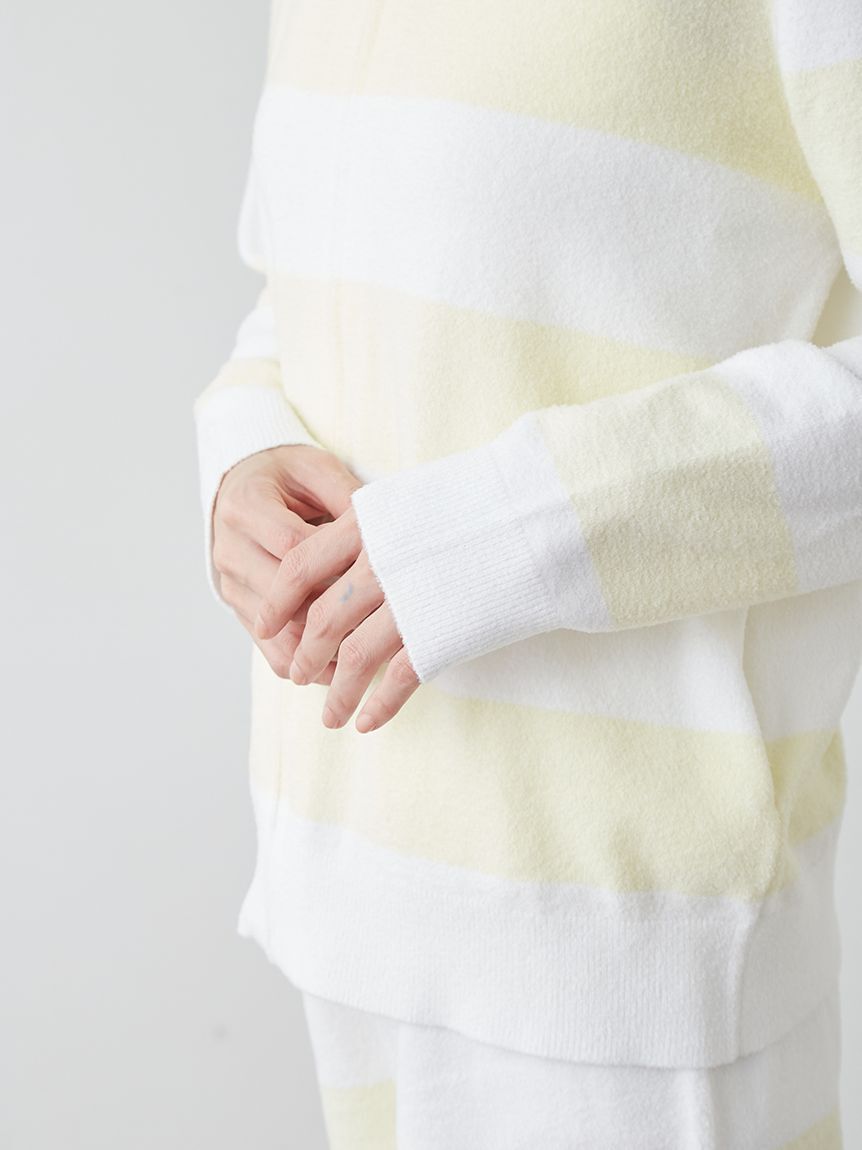 gelato pique「スムーズィーlite2ボーダーパーカ」|ルームウェア|