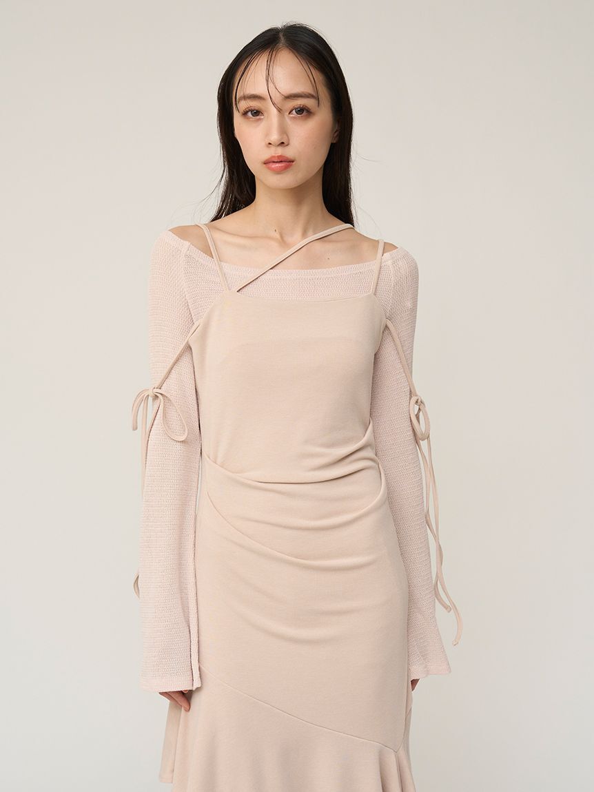 SNIDEL「デザインレイヤードカットワンピース」|ワンピース|