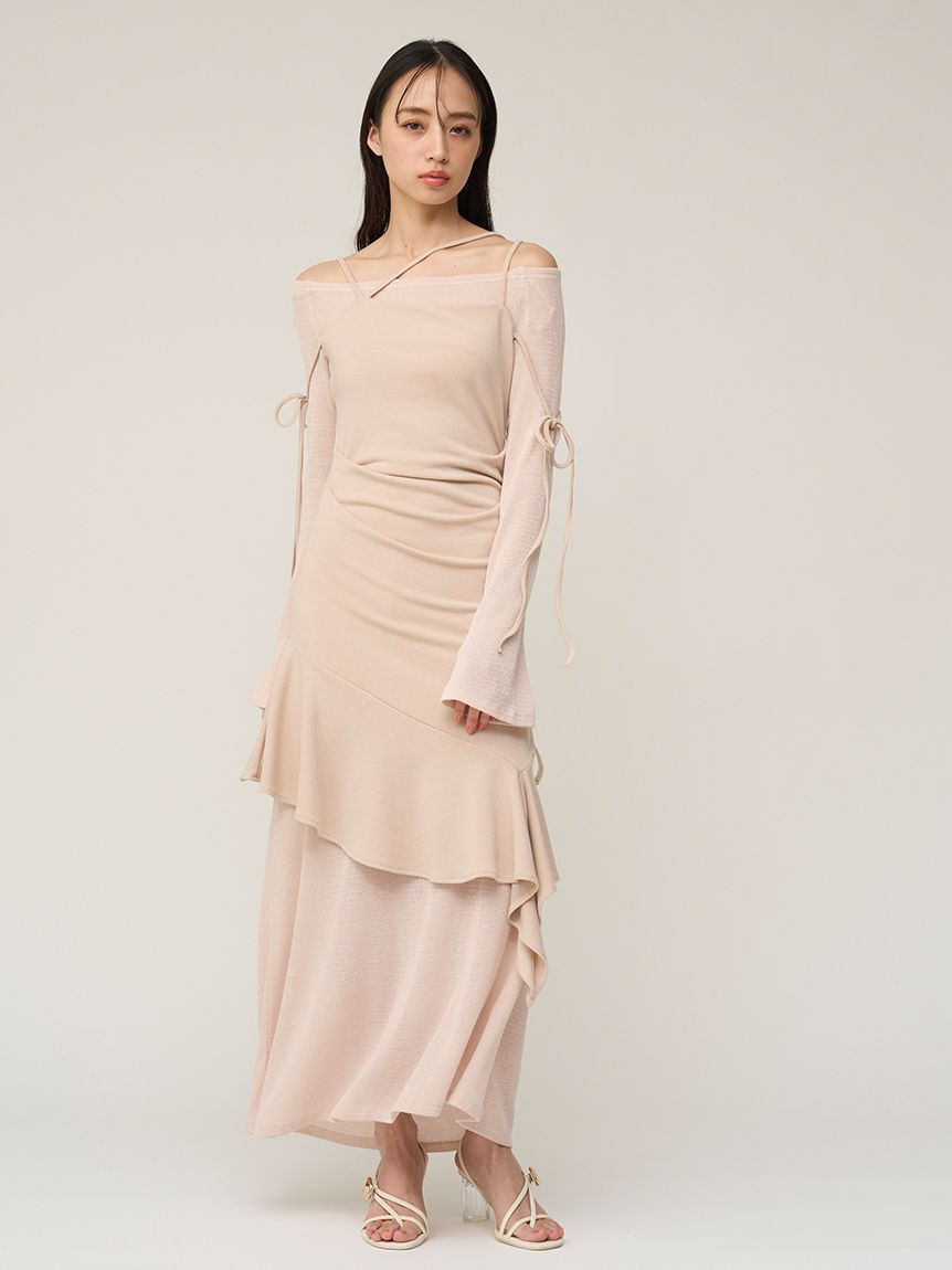 SNIDEL「デザインレイヤードカットワンピース」|ワンピース|