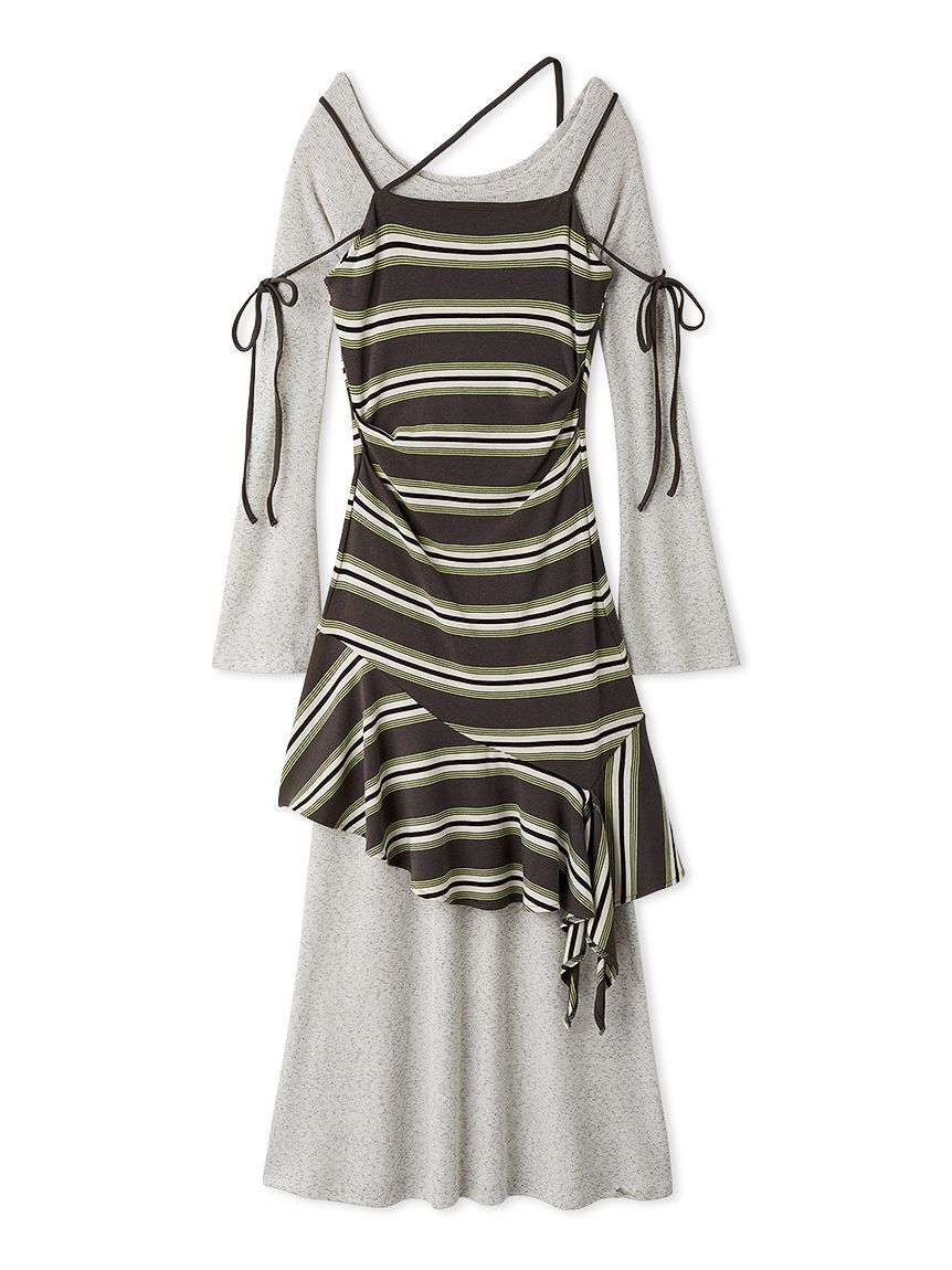 SNIDEL「デザインレイヤードカットワンピース」|ワンピース|BORDER