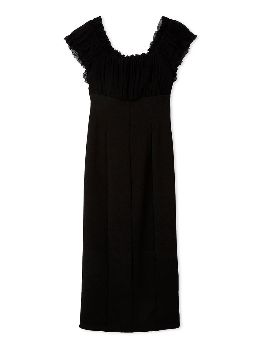 SNIDEL「シアーギャザードッキングワンピース」|ワンピース|