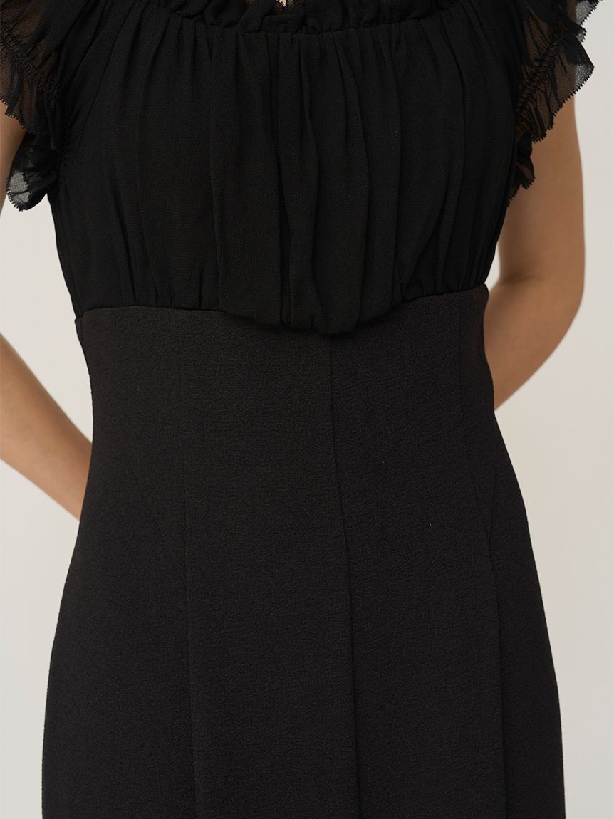 SNIDEL「シアーギャザードッキングワンピース」|ワンピース|