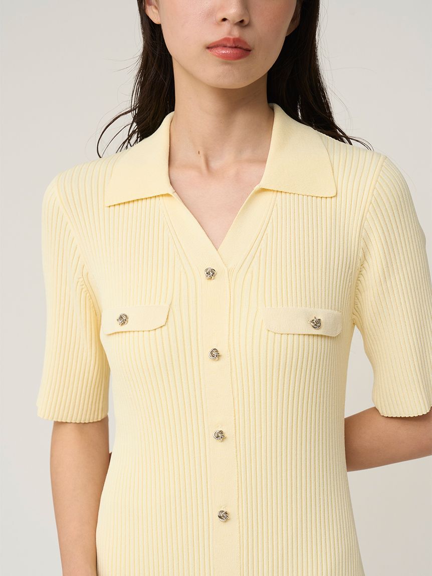 SNIDEL「フロントボタンニットワンピース」|ワンピース|