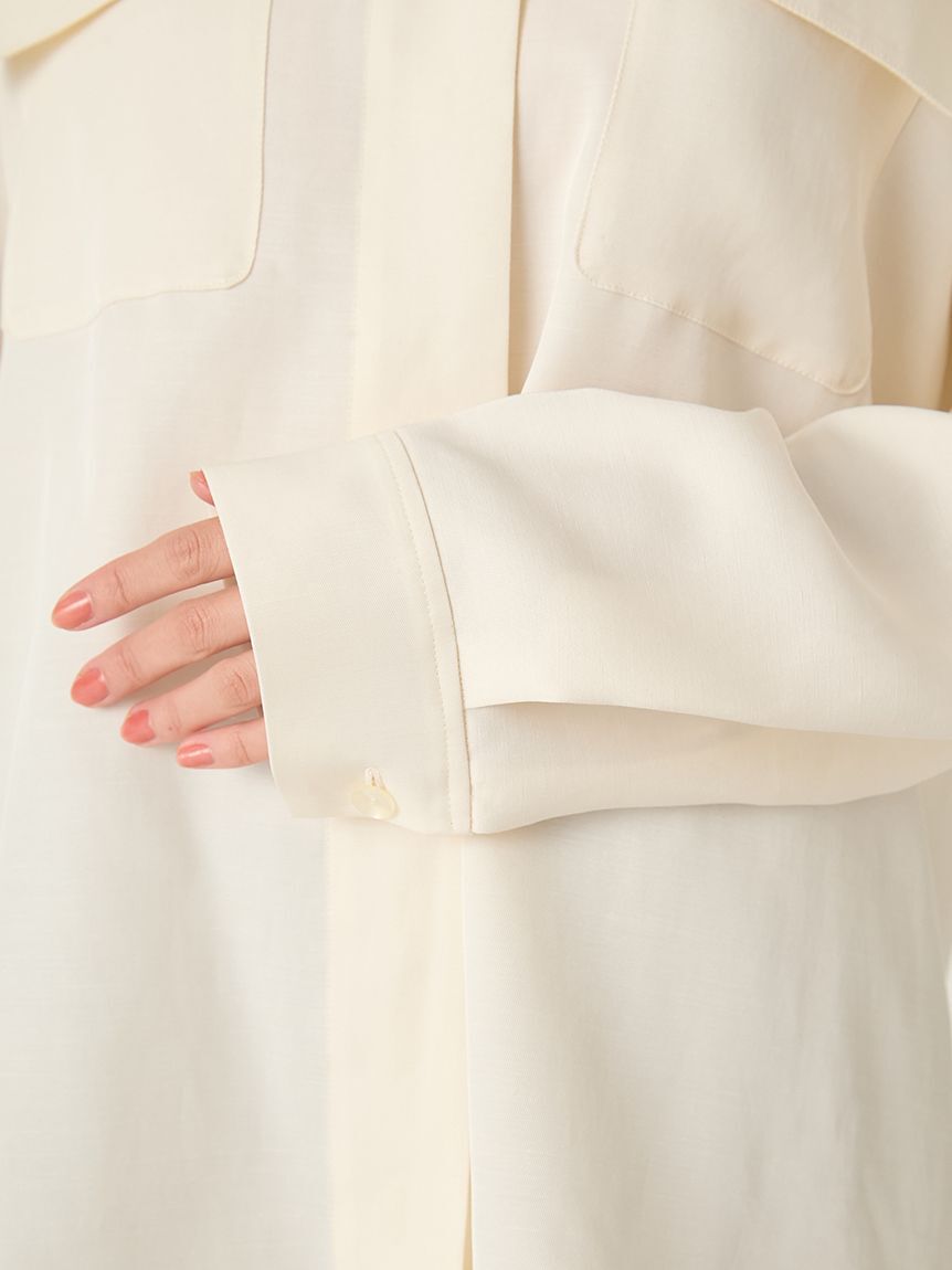 FRAY I.D「オープンカラーサファリシャツ」|シャツ・ブラウス|