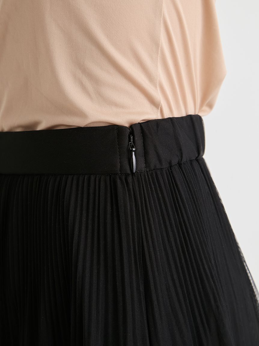 CELFORD「【洗える】ランダムチュールプリーツスカート」|スカート|