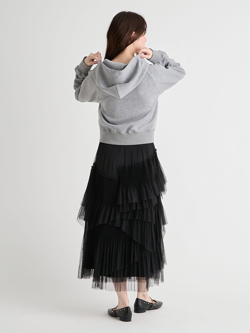 CELFORD「【洗える】ランダムチュールプリーツスカート」|スカート|