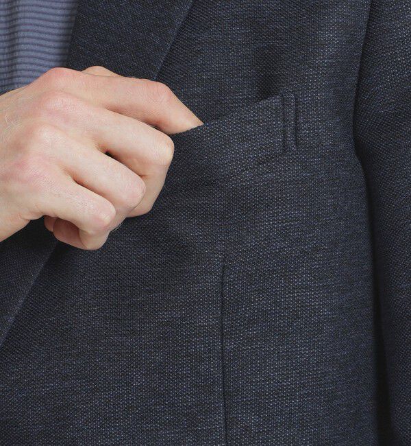 MACKINTOSH PHILOSOPHY「テーラードジャージー ジャケット ウール混カラミ織り」|テーラードジャケット|
