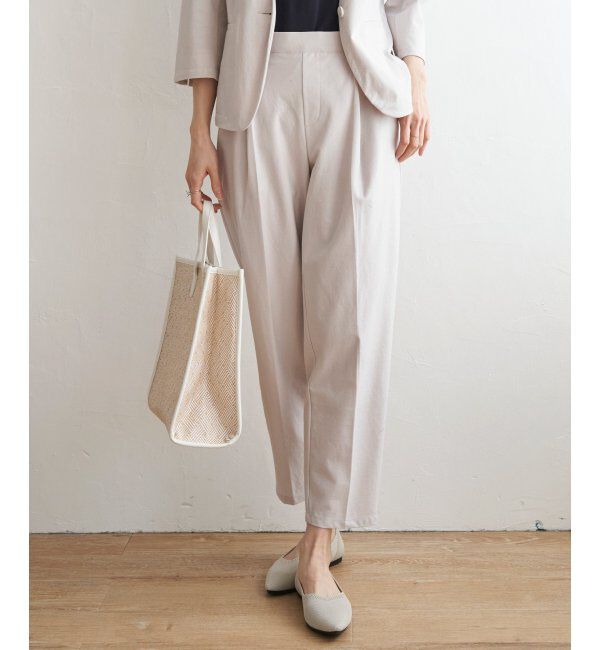 IKKA LOUNGE「ＧＯＫＵラクツイルストレッチパンツ」|その他|ライトグレイ