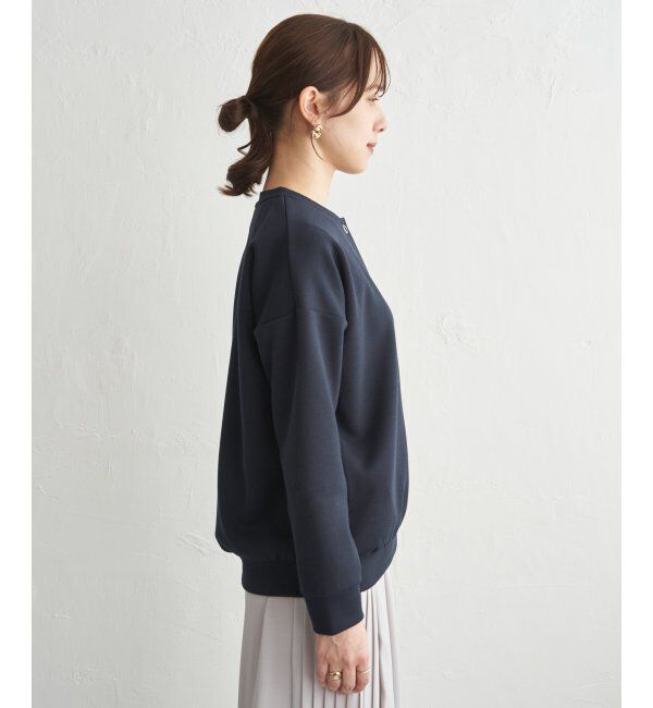 ikka「【洗濯機で洗える】ダンボールニットノーカラーカーディガン」|カーディガン|