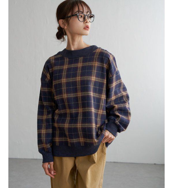 Lbc with Life「チェック切り替えリブプルオーバー」|その他|