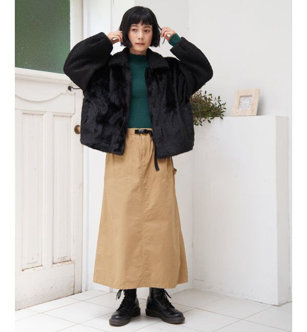 Lbc with Life「コットンツイルワークベルトスカート」|スカート|