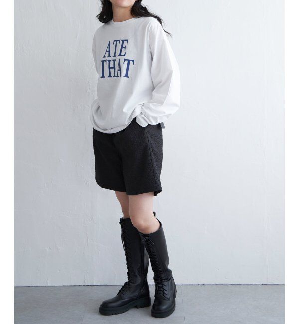 VENCE share style「天竺オーバーロゴロンT」|Tシャツ・カットソー|