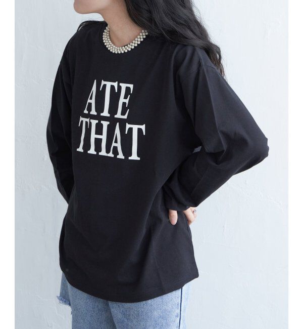 VENCE share style「天竺オーバーロゴロンT」|Tシャツ・カットソー|