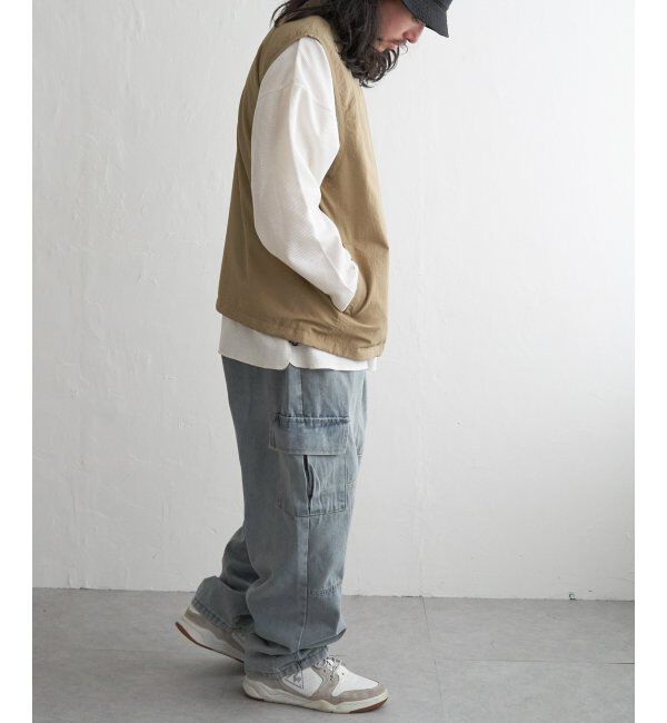 VENCE share style「Red Cap Girl レッドキャップガール ワッペン付きナイロンジップベスト」|その他|