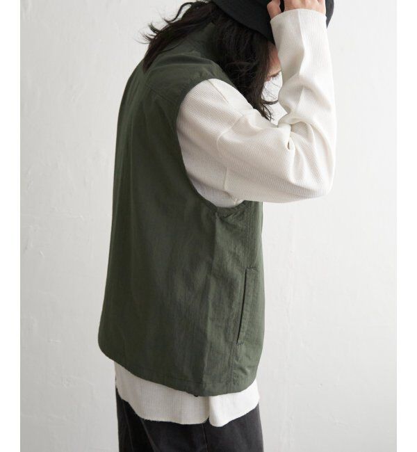 VENCE share style「Red Cap Girl レッドキャップガール ワッペン付きナイロンジップベスト」|その他|